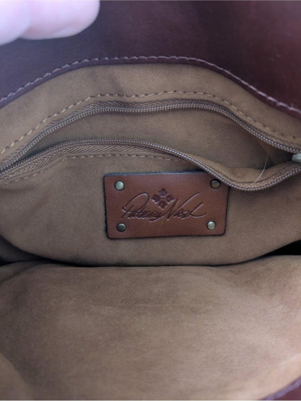 Patricia Nash Brown Leather Handbag Purse - Picture 13 of 14